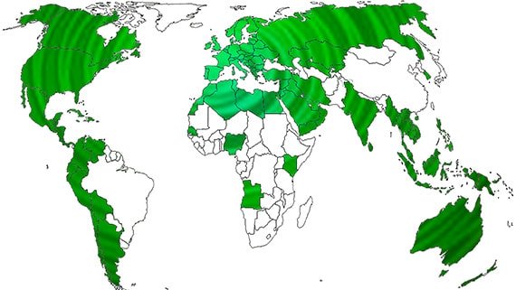Ezarri mundu osora hedatzea