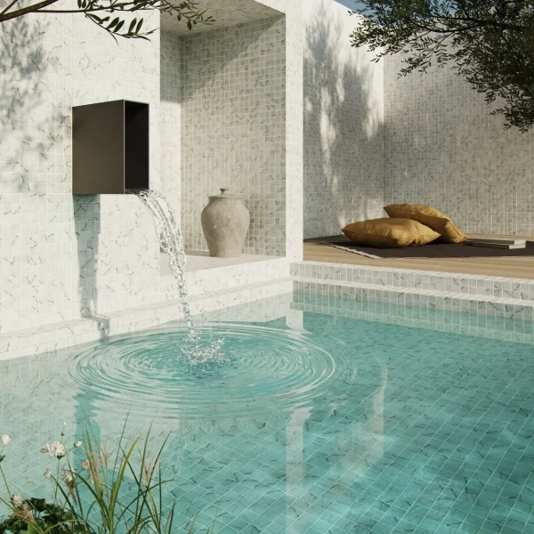 piscina blanca