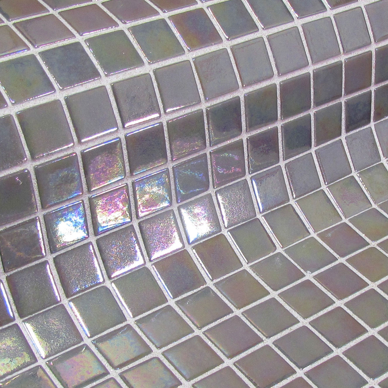 Mosaic Tile Fosfo Grey Iridescent - Ezarri