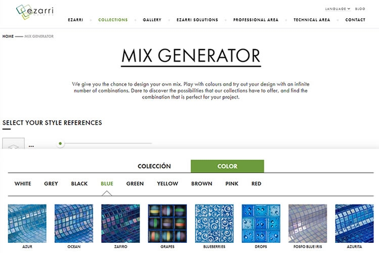 Generador de Mezclas por colores
