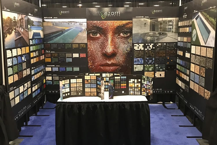 Pool and Spa Patio, mosaic pool tile exhibition