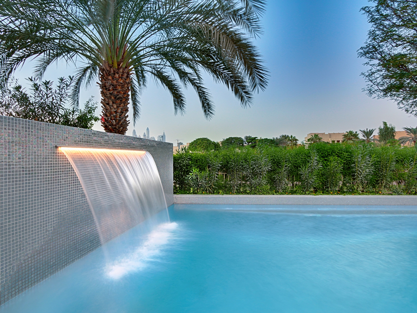outdoor pool mosaic