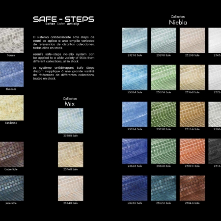 Safe Steps: The new non-slip mosaic system from Ezarri.