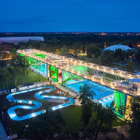 Ezarri shines in the AQUATICUM Water Park, a new symbol of the city of Debrecen