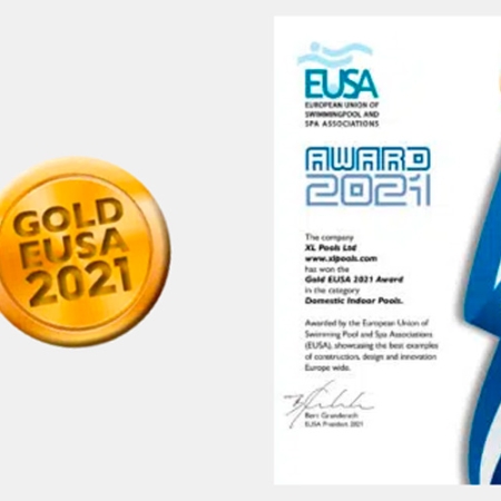 Ezarri takes the Gold for Domestic Indoor Pool at the EUSA Awards